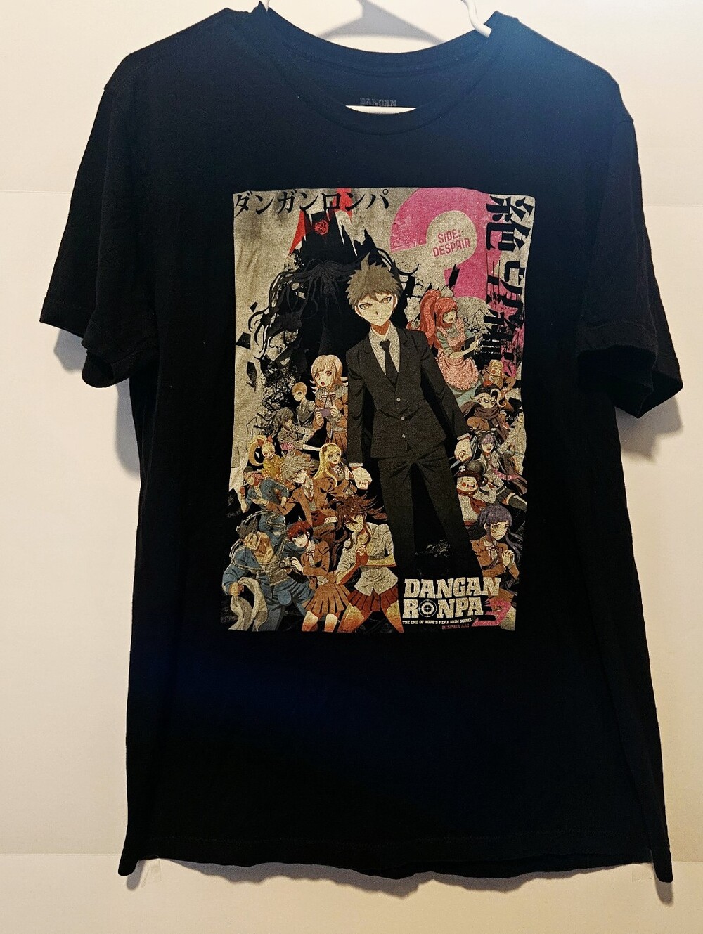 Danganronpa Graphic Tee - Black with Multicolor Print